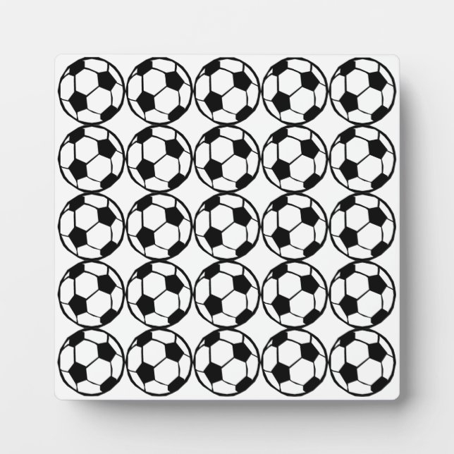 Plaque Photo Motif de football (Devant)