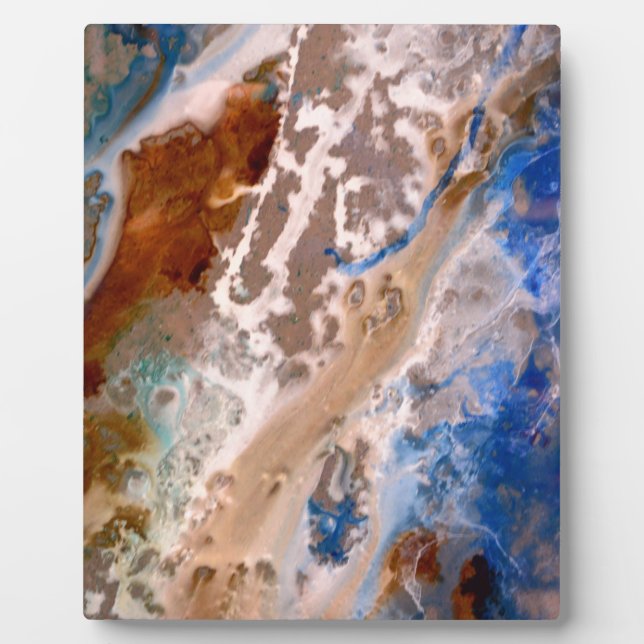 Plaque Photo motif de plage Abstrait, motif aquatique, Amusemen (Devant)