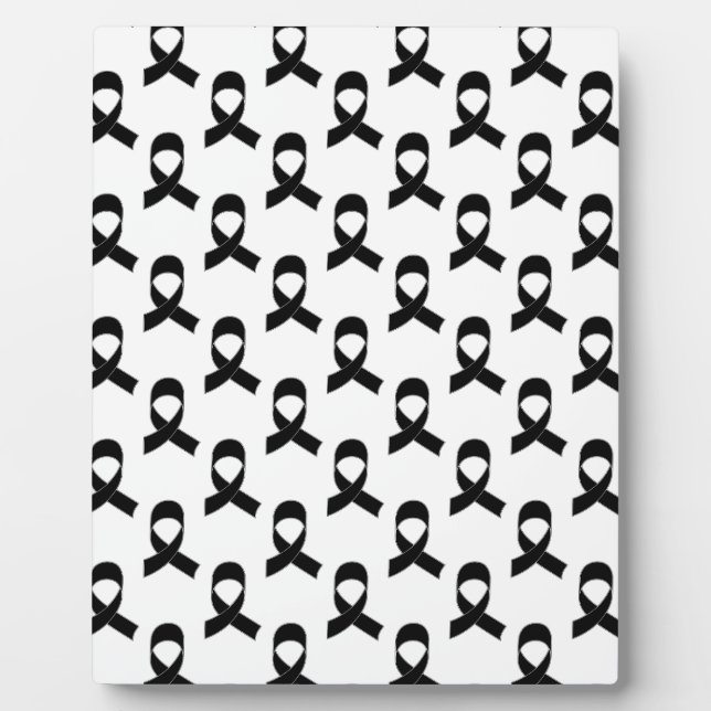 Plaque Photo Motif de ruban noir (Devant)