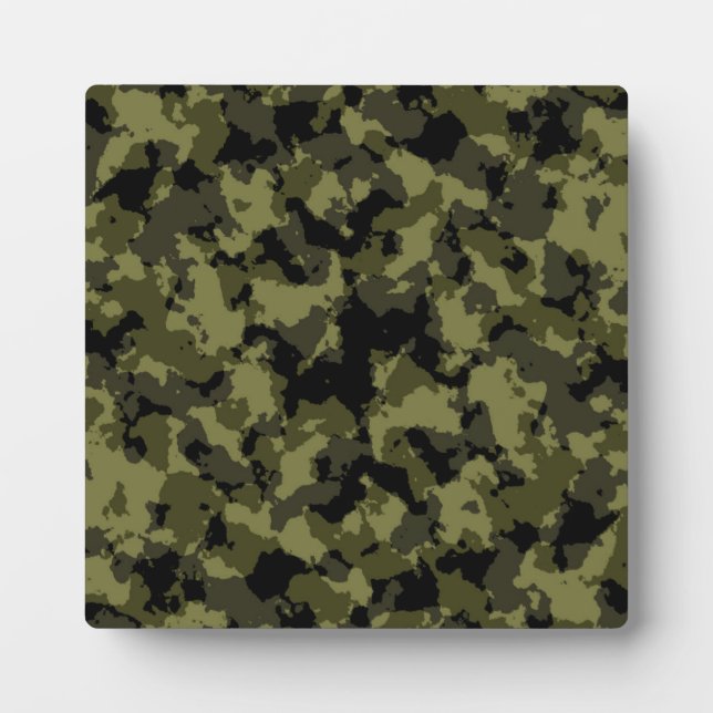 Plaque Photo Motif de style militaire camouflage (Devant)