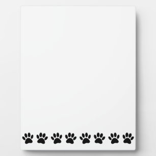 Plaque Photo Motif Dog Paw