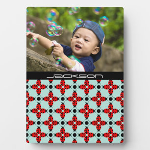 Plaque Photo Motif Ladybug