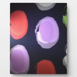 Plaque Photo Motif moderne coloré Polka Point Art Imprimer