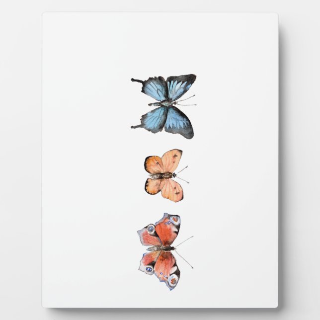 Plaque Photo Motif papillon (Devant)
