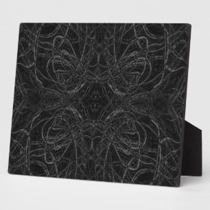 Plaque Photo Motif psychédélique noir