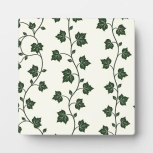 Plaque Photo Motif sans couture de vigne de lierre vert classiq