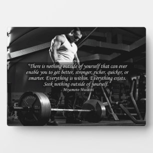 Plaque Photo Motivation "Body building"