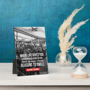 Plaque Photo Motivation de gymnase d'entraînement