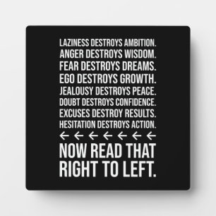 Plaque Photo Motivation De Réussite Intelligente, Gymnase, Hust