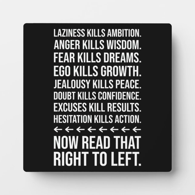 Plaque Photo Motivation De Succès, Gymnase, Hustle, Grind Inspi (Devant)