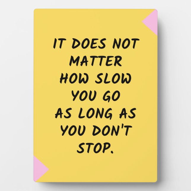 Plaque Photo Motivation du succès / Citation inspirante (Devant)