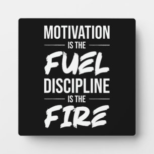 Plaque Photo Motivation Est Carburant, Discipline Est Feu - Suc