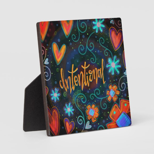 Plaque Photo Motivation intentionnelle Plutôt Inspiritisme (Recto)