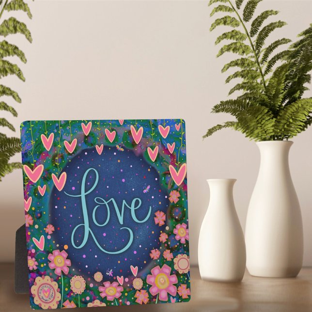 Plaque Photo Motivationnel Inspirationnel Coeurs Aimer Inspirit (Créateur téléchargé)