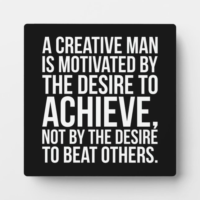 Plaque Photo Mots Inspirationnels - Désir D'Atteindre (Devant)