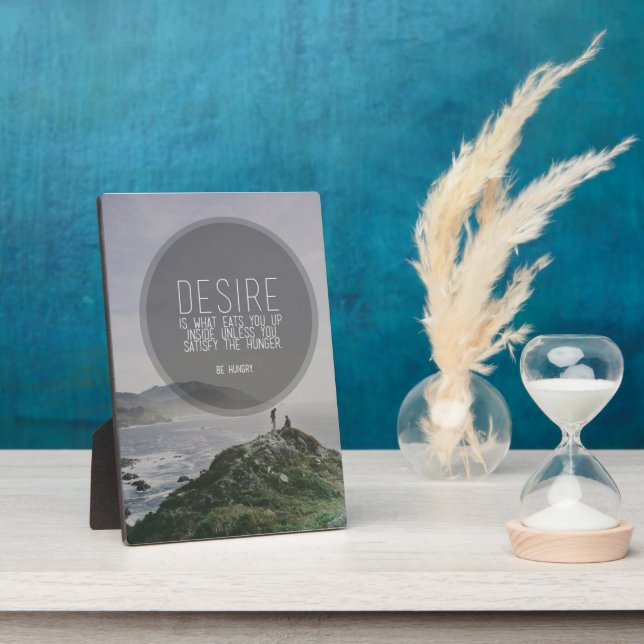 Plaque Photo Mots Motivationnels - Faim (Côté)