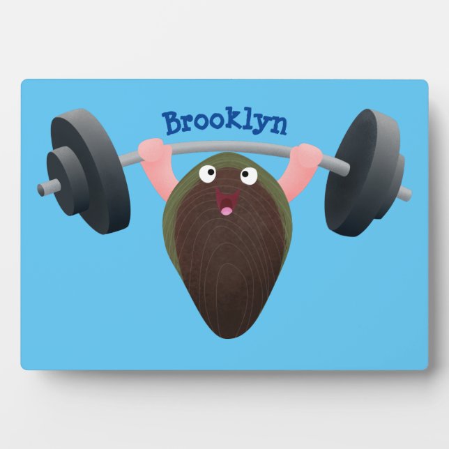 Plaque Photo Moule amusante travaillant sur l'illustration de d (Devant)