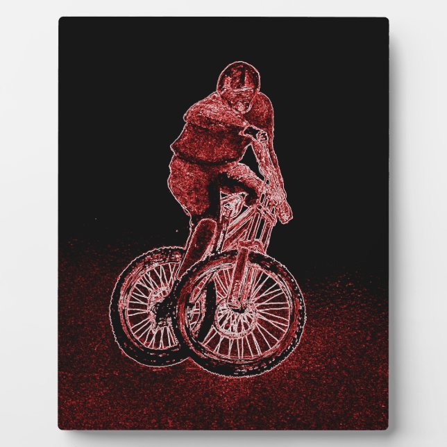 Plaque Photo Mountain Biking (Devant)