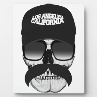 Plaque Photo Moustache la Californie de crâne