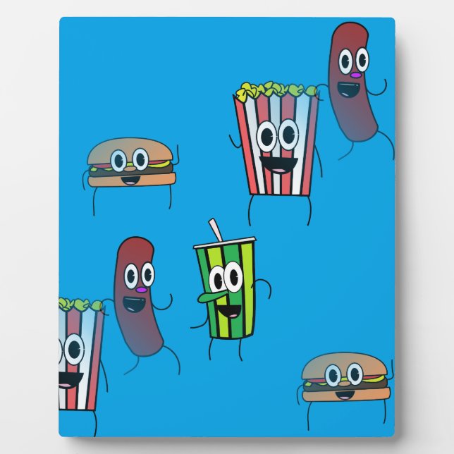 Plaque Photo movie popcorn (Devant)