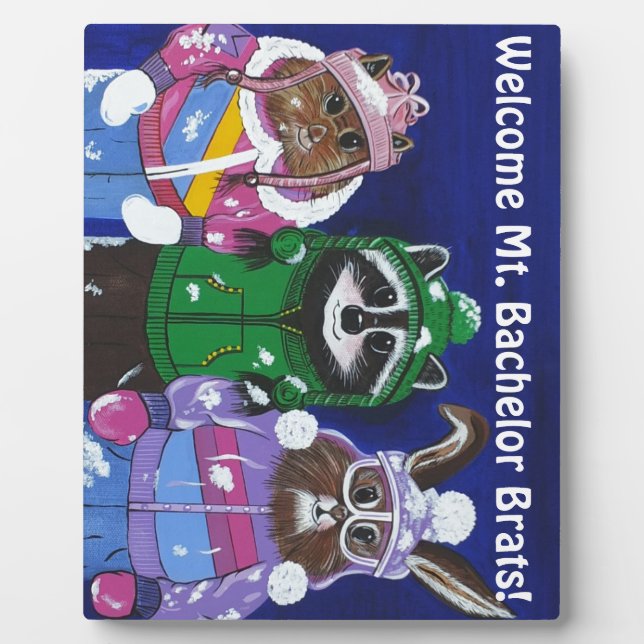 Plaque Photo Mt. Bachelor Brats (Devant)