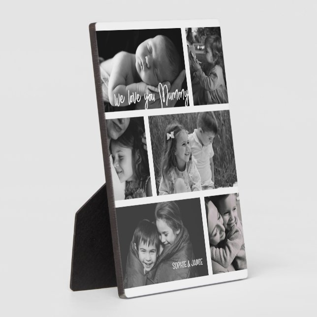 Plaque Photo Mummy 6 Photo Collage (Côté)