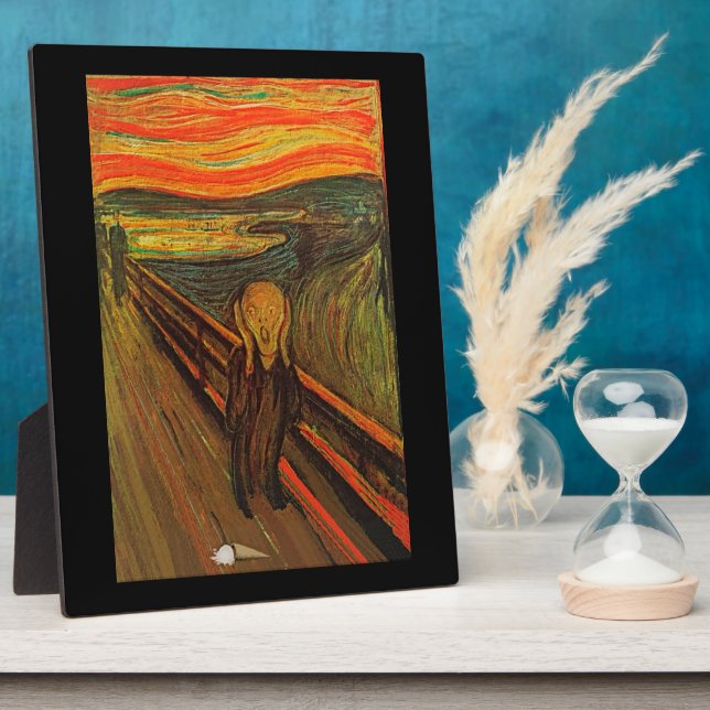 Plaque Photo Munch - Le cri de glace (Côté)