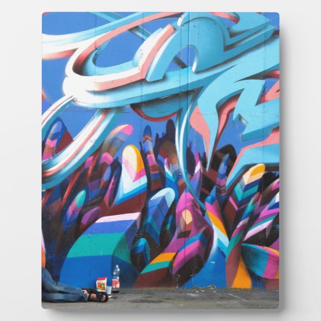 Plaque Photo Mur de graffiti cool (Devant)