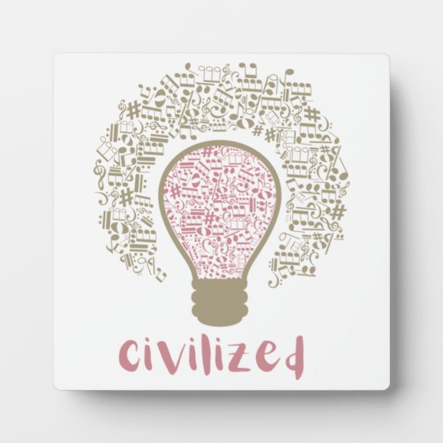 Plaque Photo My Heart Lumi Classic Civilized Art design for Mus (Devant)