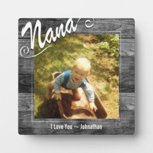 Plaque Photo Nana je t'aime Photo
