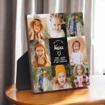 Plaque Photo Nana We Love You Hearts Modern Photo Collage<br><div class="desc">The Nana We Love You Heart Modern Photo Collage Plaque est un cadeau émouvant et personnalisé qui met en valeur votre amour pour votre grand-mère. Cette plaque magnifiquement conçue comprend un collage photo en forme de coeur, vous permettant d'ajouter vos photos de famille préférées dans un agencement moderne et élégant....</div>