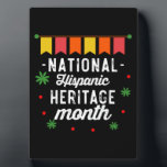 Plaque Photo National Hispanique Mois du patrimoine Funny Cadea<br><div class="desc">National Hispanic Heritage Month Funny Cadeau hispanique,  latinos,  patrimoine,  latina,  espagnol,  vintage,  rétro,  mexique,  culture,  mexique,  drapeaux,  fier,  cadeaux,  fierté,  amérique latine,  indépendance,  pays,  le patrimoine historique national mois, 2021,  arc-en-ciel</div>