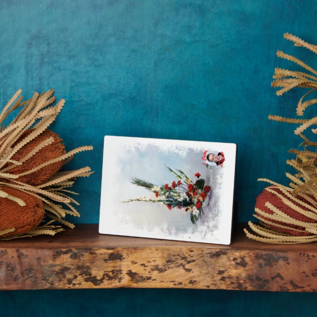 Plaque Photo Nature morte de fleurs (Côté)