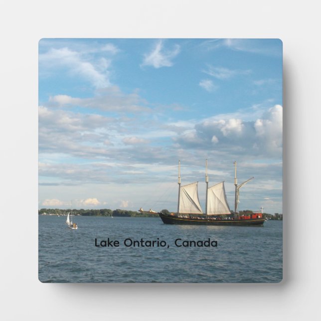 Plaque Photo Navigation sur le lac Ontario  (Devant)