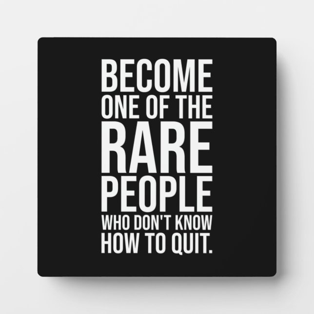 Plaque Photo Ne savez pas comment arrêter - Gym, Hustle, Succès (Devant)