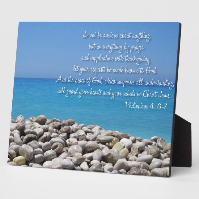 Plaque Photo Ne vous inquiétez pas pour rien (Côté)