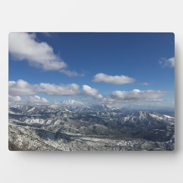 Plaque Photo Neige de montagne (Devant)
