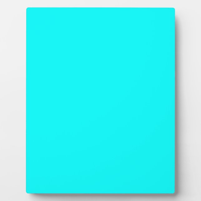 Plaque Photo Néon bleu clair 00ffff (Devant)