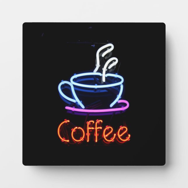 Plaque Photo Neon Coffee Sign (Devant)