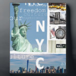 Plaque Photo New York City Nyc<br><div class="desc">New York City Nyc</div>