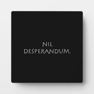 Plaque Photo Nil Desperforme