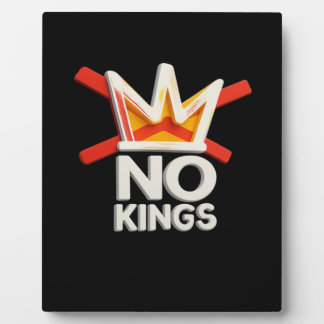 Plaque Photo No Kings Anti Minimal Clean Design