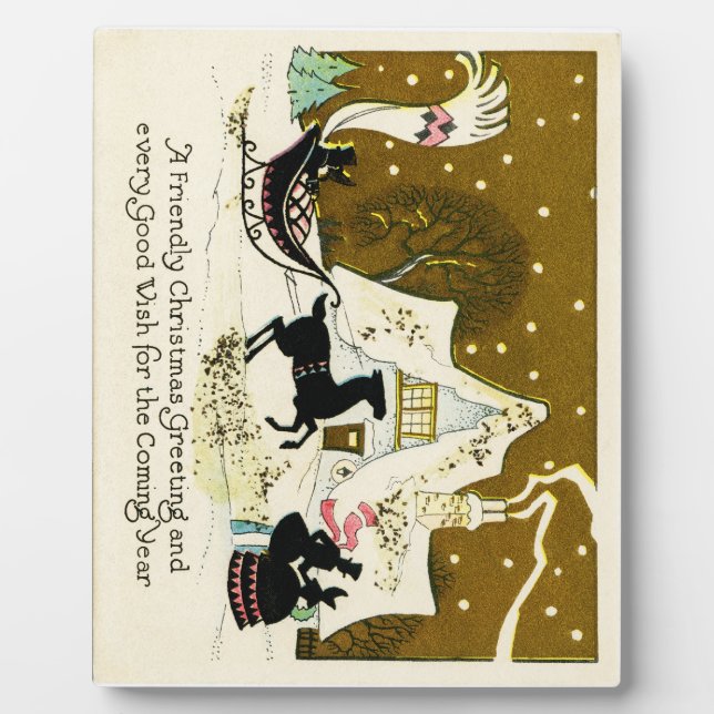 Plaque Photo Noël du pays victorien (Devant)