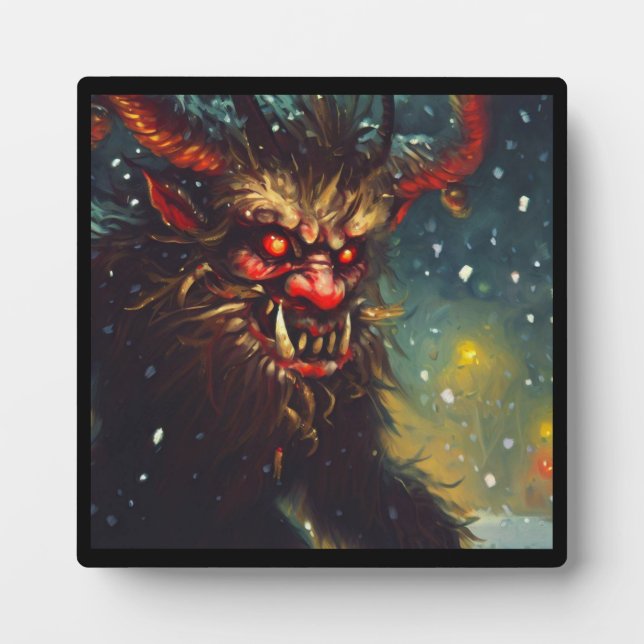 Plaque Photo Noël Krampus 4 (Devant)