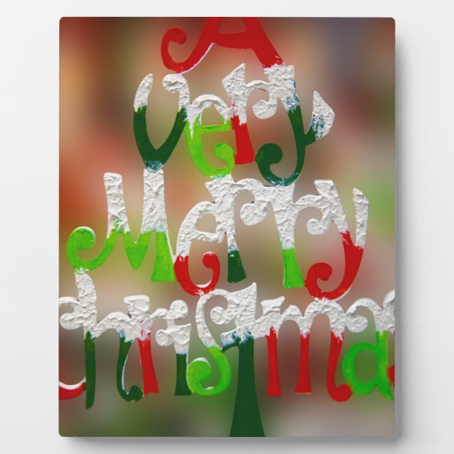 Plaque Photo noël très joyeux (Devant)