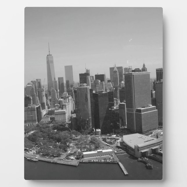 Plaque Photo Noir blanc New York City Skyline (Devant)