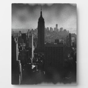 Plaque Photo Noir et blanc New York City