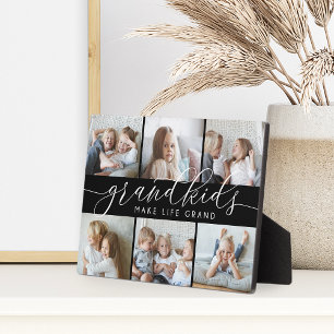 Plaque Photo Noir Les petits-enfants font la vie Grand Photo