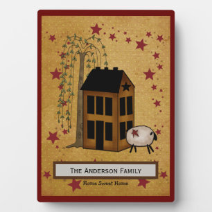 Plaque Photo Nom du mouton et de la boîte de salage de Prim