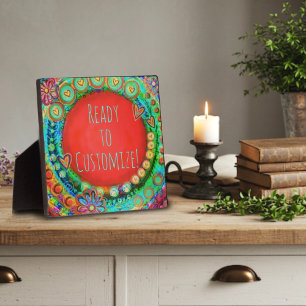 Plaque Photo Nom personnalisé tendance Citation amusante Inspir